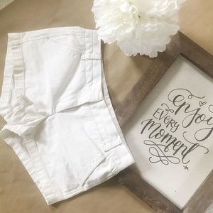 J. Crew White 3” Chino Shorts